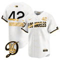 Men's Los Angeles Dodgers 2024 City Connect Limited Jersey - All Stitched - White Gold, Jackie Robinson