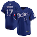 Men's Los Angeles Dodgers Mexico Vapor Premier Limited Jersey V3 - All Stitched - Royal, Shohei Ohtani