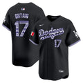 Men's Los Angeles Dodgers Mexico Vapor Premier Limited Jersey V3 - All Stitched - Black, Shohei Ohtani