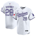 Men's Los Angeles Dodgers Mexico Vapor Premier Limited Jersey V3 - All Stitched - White, J.D. Martinez