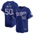 Men's Los Angeles Dodgers Mexico Vapor Premier Limited Jersey V3 - All Stitched - Royal, Mookie Betts