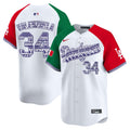 Men's Los Angeles Dodgers Mexico Vapor Premier Limited Jersey V3 - All Stitched - Alternate, Fernando Valenzuela