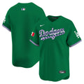 Men's Los Angeles Dodgers Mexico Vapor Premier Limited Jersey V3 - All Stitched - Green, Team