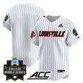 Men's Louisville Cardinals 2025 World Series Vapor Premier Limited Jersey - All Stitched - Pinstripe, Team