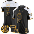 Men's LSU Tigers 2024 Louisiana Patch Gold Vapor Limited Jersey - All Stitched - Alternate, Kyren Lacy