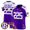Men's LSU Tigers 2025 Louisiana Patch Vapor Limited Jersey - All Stitched - Purple Alternate, Death Valley 225
