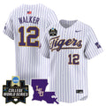 Men's LSU Tigers 2025 World Series Vapor Premier Limited Jersey - All Stitched - Pinstripe, Todd Walker