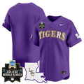 Men's LSU Tigers 2025 World Series Vapor Premier Limited Jersey - All Stitched - Purple, Team