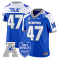 Men's Memphis Tigers 2024 Vapor Limited Jersey - All Stitched - Royal Alternate, Donald Trump