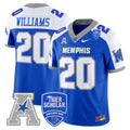 Men's Memphis Tigers 2024 Vapor Limited Jersey - All Stitched - Royal Alternate, DeAngelo Williams