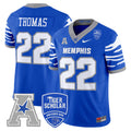 Men's Memphis Tigers 2024 Vapor Limited Jersey - All Stitched - Royal, Brandon Thomas