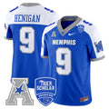 Men's Memphis Tigers 2024 Vapor Limited Jersey - All Stitched - Royal Alternate, Seth Henigan