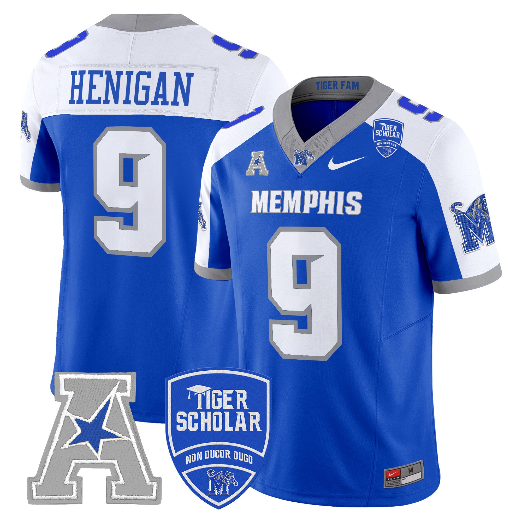Men's Memphis Tigers 2024 Vapor Limited Jersey - All Stitched