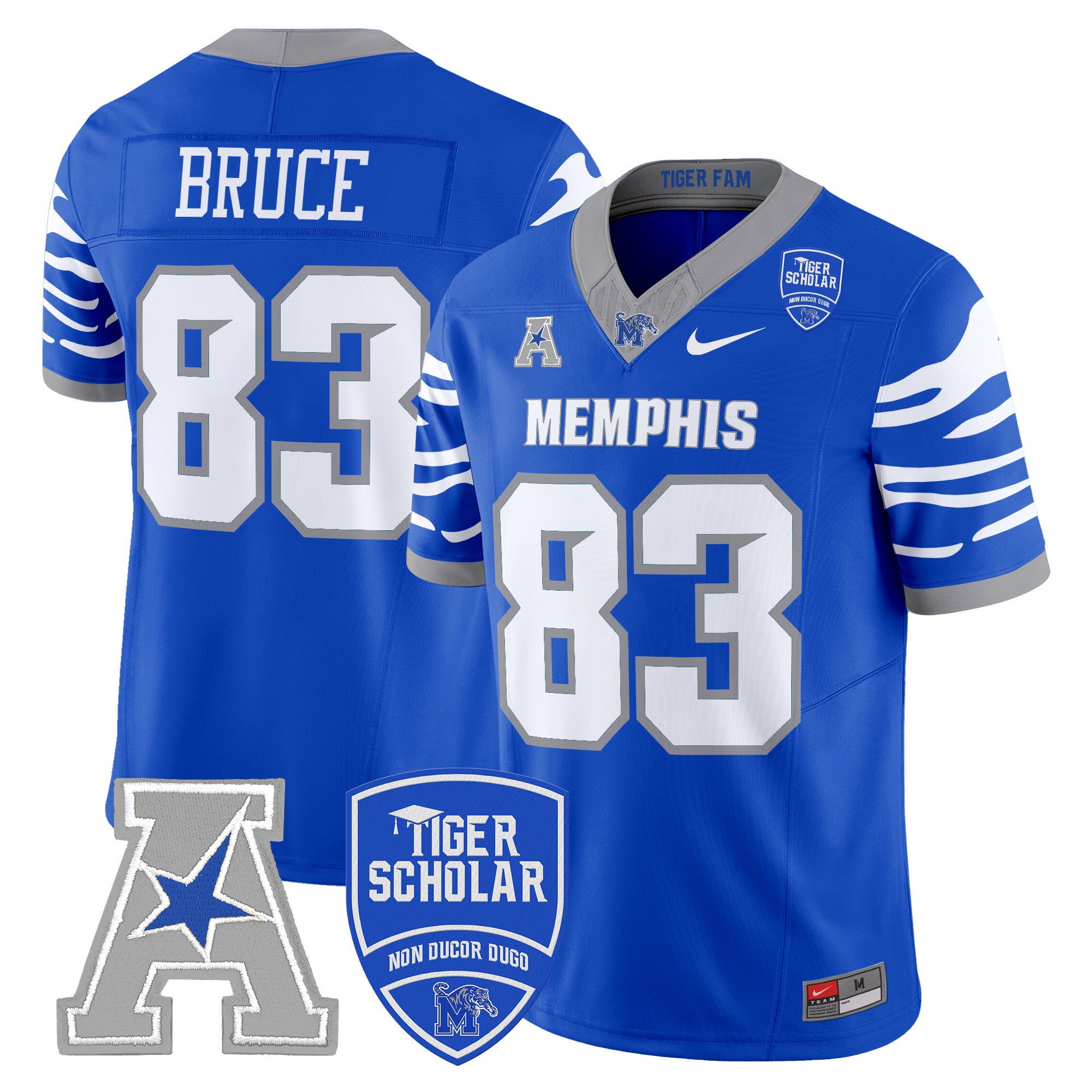Men's Memphis Tigers 2024 Vapor Limited Jersey - All Stitched - Royal, Isaac Bruce