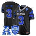 Men's Memphis Tigers 2024 Vapor Limited Jersey - All Stitched - Black, Roc Taylor