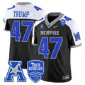 Men's Memphis Tigers 2024 Vapor Limited Jersey - All Stitched - Black Alternate, Donald Trump