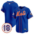 Men's Mets Darryl Strawberry Patch Vapor Premier Limited Jersey - All Stitched - Royal, Team