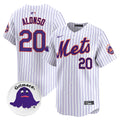 Men's Mets Grimace Vapor Premier Limited Jersey - All Stitched - Pinstripe, Pete Alonso