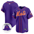Men's Mets Grimace Vapor Premier Limited Jersey - All Stitched - Purple, Team