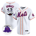 Men's Mets Grimace Vapor Premier Limited Jersey - All Stitched - White, Grimace
