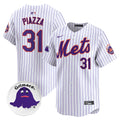 Men's Mets Grimace Vapor Premier Limited Jersey - All Stitched - Pinstripe, Mike Piazza