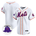 Men's Mets Grimace Vapor Premier Limited Jersey - All Stitched - White, Team