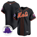Men's Mets Grimace Vapor Premier Limited Jersey - All Stitched - Black, Team