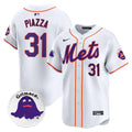 Men's Mets Grimace Vapor Premier Limited Jersey - All Stitched - White, Mike Piazza