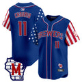 Men's Milwaukee Brewers 2025 Independence Day Vapor Premier Limited Jersey - All Stitched - Royal, Jackson Chourio