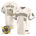 Men's Milwaukee Brewers Armed Forces Day Vapor Premier Limited Jersey - All Stitched - Cream, Sal Frelick