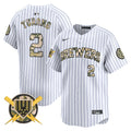 Men's Milwaukee Brewers Armed Forces Day Vapor Premier Limited Jersey - All Stitched - Pinstripe, Brice Turang