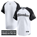 Men's Milwaukee Brewers 'Gothic 414 Shadows Edition' Vapor Premier Limited Jersey - All Stitched - Alternate, Team