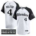 Men's Milwaukee Brewers 'Gothic 414 Shadows Edition' Vapor Premier Limited Jersey - All Stitched - Alternate, Paul Molitor