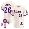 Men's Minnesota Twins Prince Patch Vapor Premier Limited Jersey V2 - All Stitched - Cream, Max Kepler