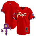 Men's Minnesota Twins Prince Patch Vapor Premier Limited Jersey V2 - All Stitched - Red, Team