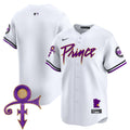 Men's Minnesota Twins Prince Patch Vapor Premier Limited Jersey V2 - All Stitched - White, Team