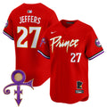 Men's Minnesota Twins Prince Patch Vapor Premier Limited Jersey V2 - All Stitched - Red, Ryan Jeffers