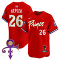 Men's Minnesota Twins Prince Patch Vapor Premier Limited Jersey V2 - All Stitched - Red, Max Kepler