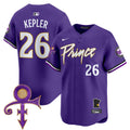 Men's Minnesota Twins Prince Patch Vapor Premier Limited Jersey V2 - All Stitched - Purple, Max Kepler