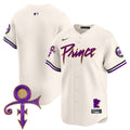 Men's Minnesota Twins Prince Patch Vapor Premier Limited Jersey V2 - All Stitched - Cream, Team