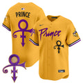 Men's Minnesota Vikings Prince Patch Vapor Premier Limited Jersey - All Stitched - Gold, Prince