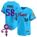 Men's Minnesota Vikings Prince Patch Vapor Premier Limited Jersey - All Stitched - Light Blue, Prince 1958