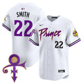 Men's Minnesota Vikings Prince Patch Vapor Premier Limited Jersey - All Stitched - White, Harrison Smith