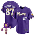 Men's Minnesota Vikings Prince Patch Vapor Premier Limited Jersey - All Stitched - Purple, T.J. Hockenson
