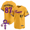 Men's Minnesota Vikings Prince Patch Vapor Premier Limited Jersey - All Stitched - Gold, T.J. Hockenson
