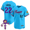 Men's Minnesota Vikings Prince Patch Vapor Premier Limited Jersey - All Stitched - Light Blue, Harrison Smith