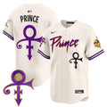 Men's Minnesota Vikings Prince Patch Vapor Premier Limited Jersey - All Stitched - Cream, Prince