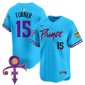 Men's Minnesota Vikings Prince Patch Vapor Premier Limited Jersey - All Stitched - Light Blue, Dallas Turner