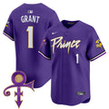 Men's Minnesota Vikings Prince Patch Vapor Premier Limited Jersey - All Stitched - Purple, Bud Grant