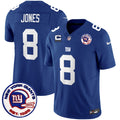 Men's New York Giants Est 1925 Patch Vapor Limited Jersey - All Stitched - Royal, Daniel Jones
